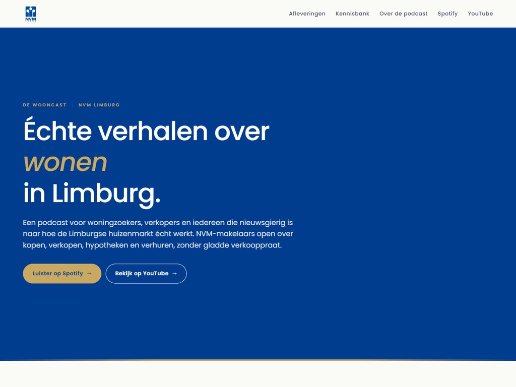 Website van NVM Limburg in Limburg